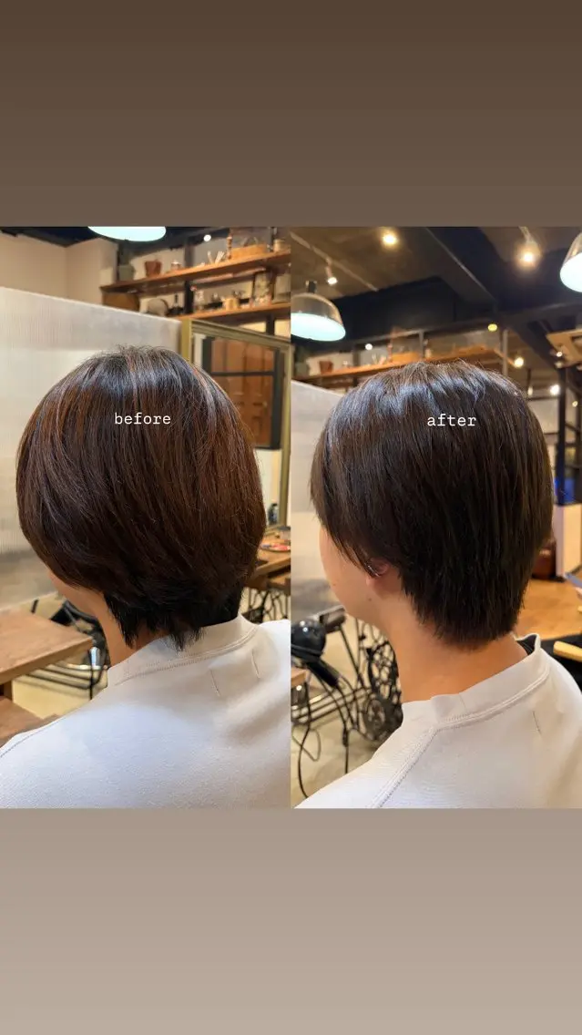 【メンズカラー】+カット✂️シャンプー セット込の写真
