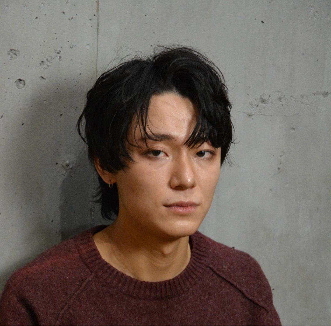メンズ センターパート メンズウルフカット ウルフカット HARU ☑️のヘアスタイル