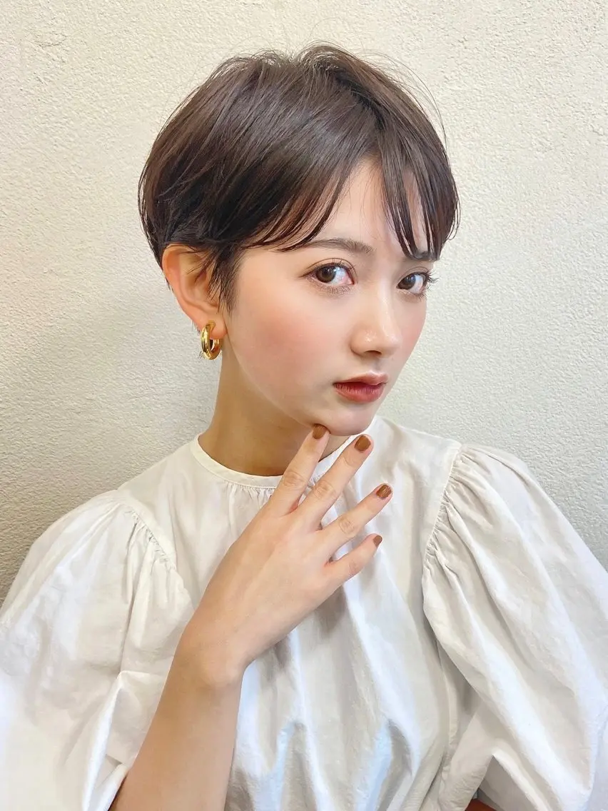 💇♀️水曜10時限定⚠️他店でカット失敗した人😭仕上がりショート限定🙏⦅撮影モデル⦆店長の小顔カット✂️♡の写真