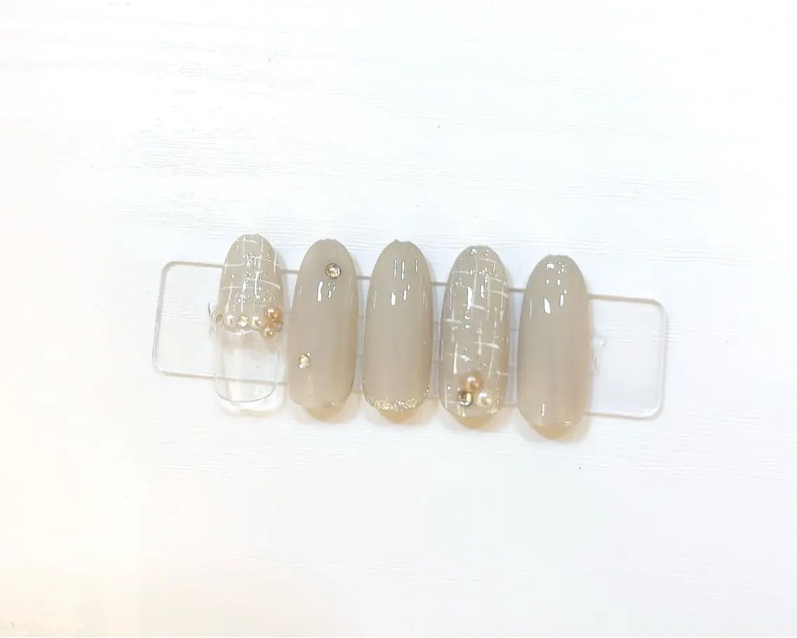 ネイル ツイードネイル ハンドネイル Airis nailのネイルデザイン