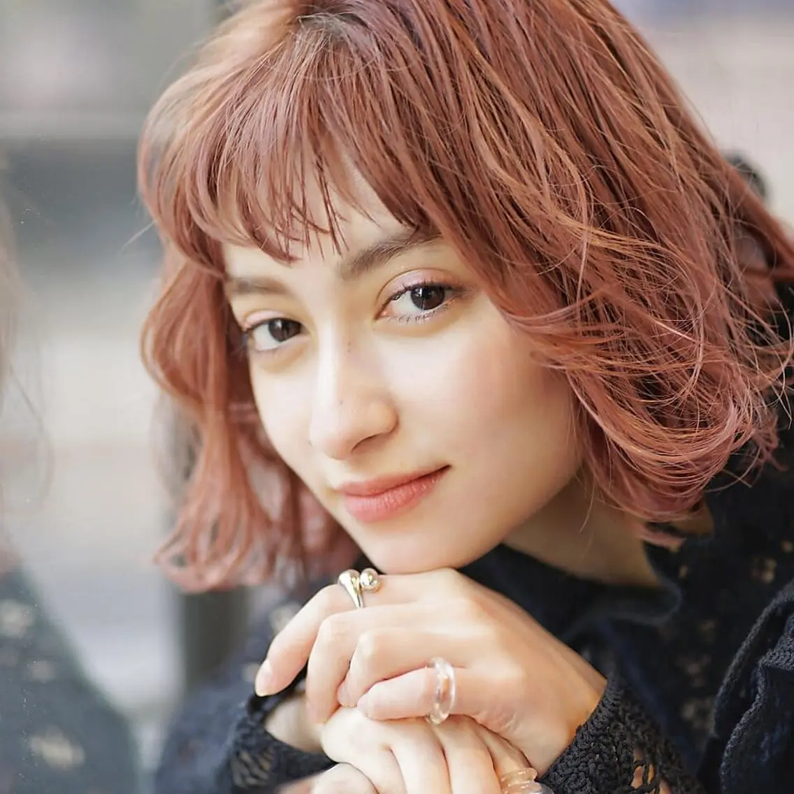 ミディアム カット ヘアカラー newi 川崎店のヘアスタイル