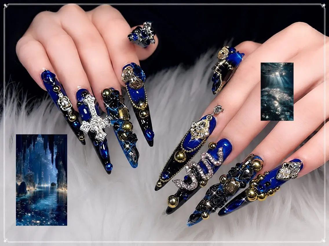 ネイル 長さ出し ガーリー 韓国ネイル ロングネイル 持ち込み ハンドネイル Nami nail salonのネイルデザイン