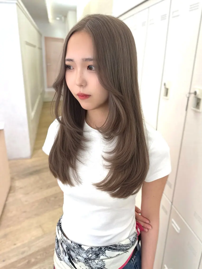 ロング カラー カット ヘアカラー NANO/ ブリーチ×レイヤーのヘアスタイル