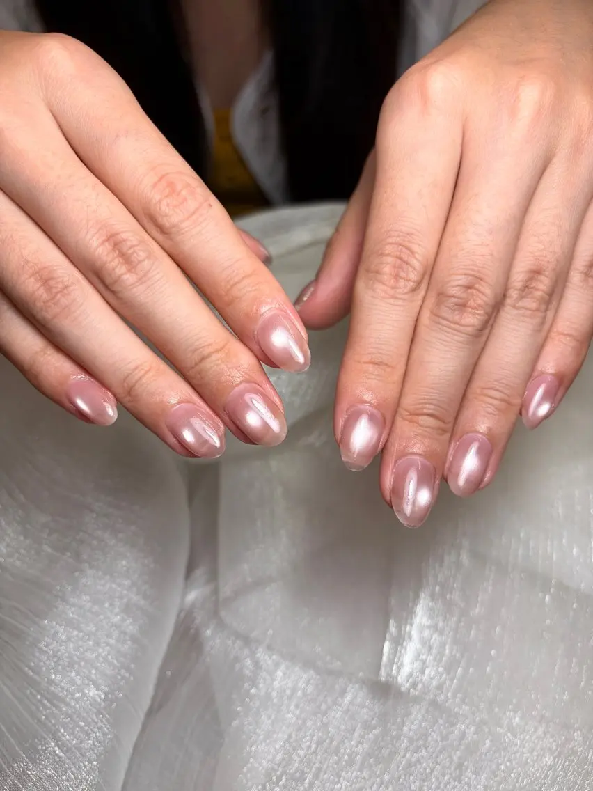 ネイル ハンドネイル ユリ🎀長さだし/ パラジェル/持ち込みのネイルデザイン