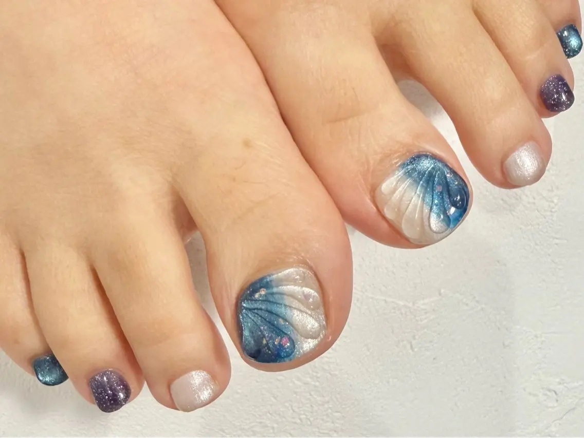 ネイル フットネイル フットネイル Lia nail大宮 *勝俣のネイルデザイン