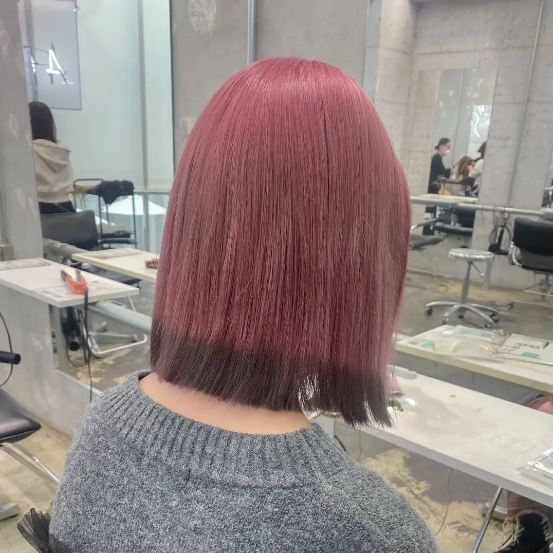 ミディアム カラー ヘアアレンジ 🎀モテ暖色× エクステ🎀あかりのヘアスタイル
