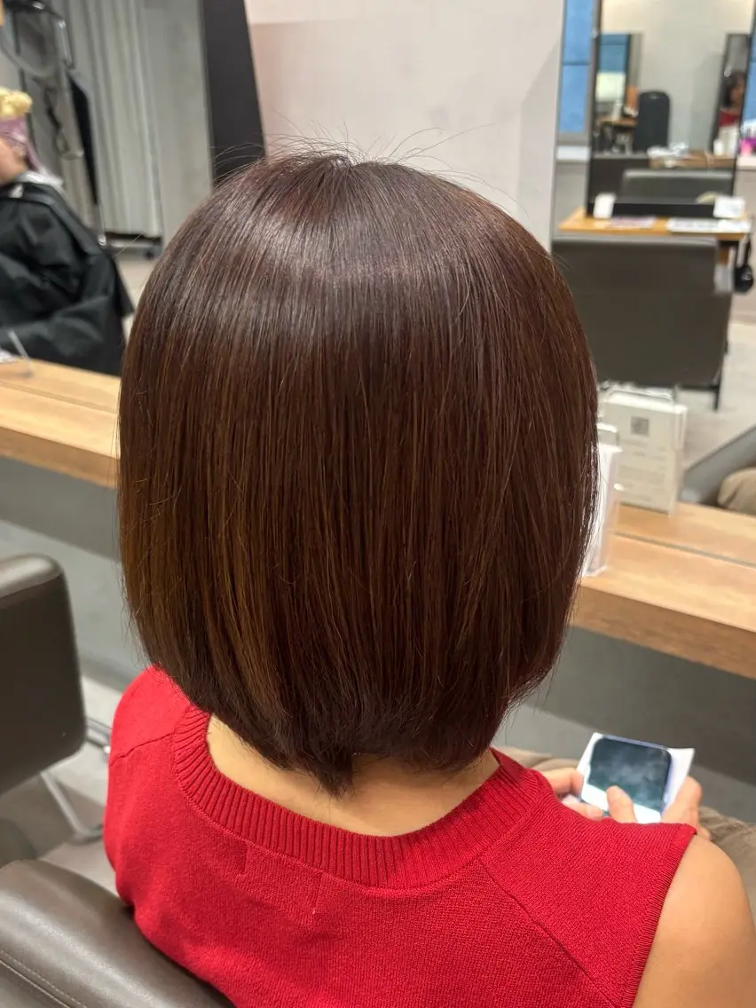 ショート カラー ヘアカラー うる艶カラー 顔周りカット♡ikuのヘアスタイル