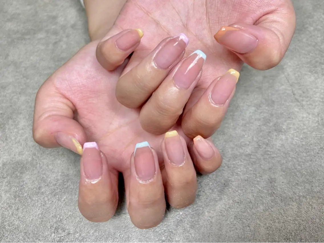 ネイル フレンチネイル パステルネイル salon de oct.のネイルデザイン