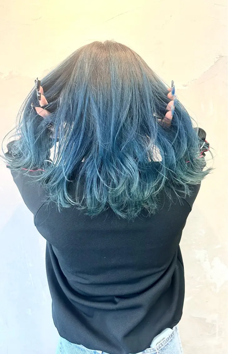 ミディアム カラー デザインカラー 宮崎 智也のヘアスタイル