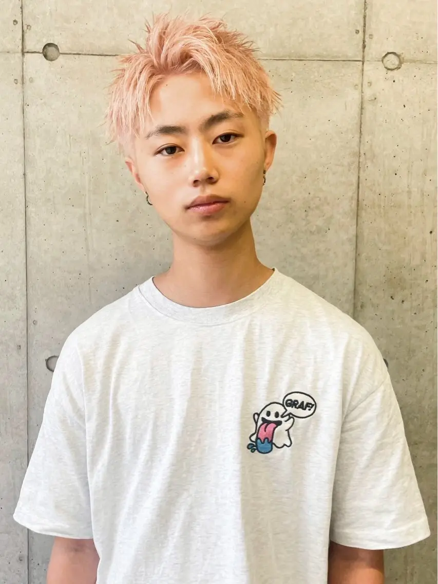 カラー メンズ 暖色カラー/艶カラー mitsuki🌴のヘアスタイル