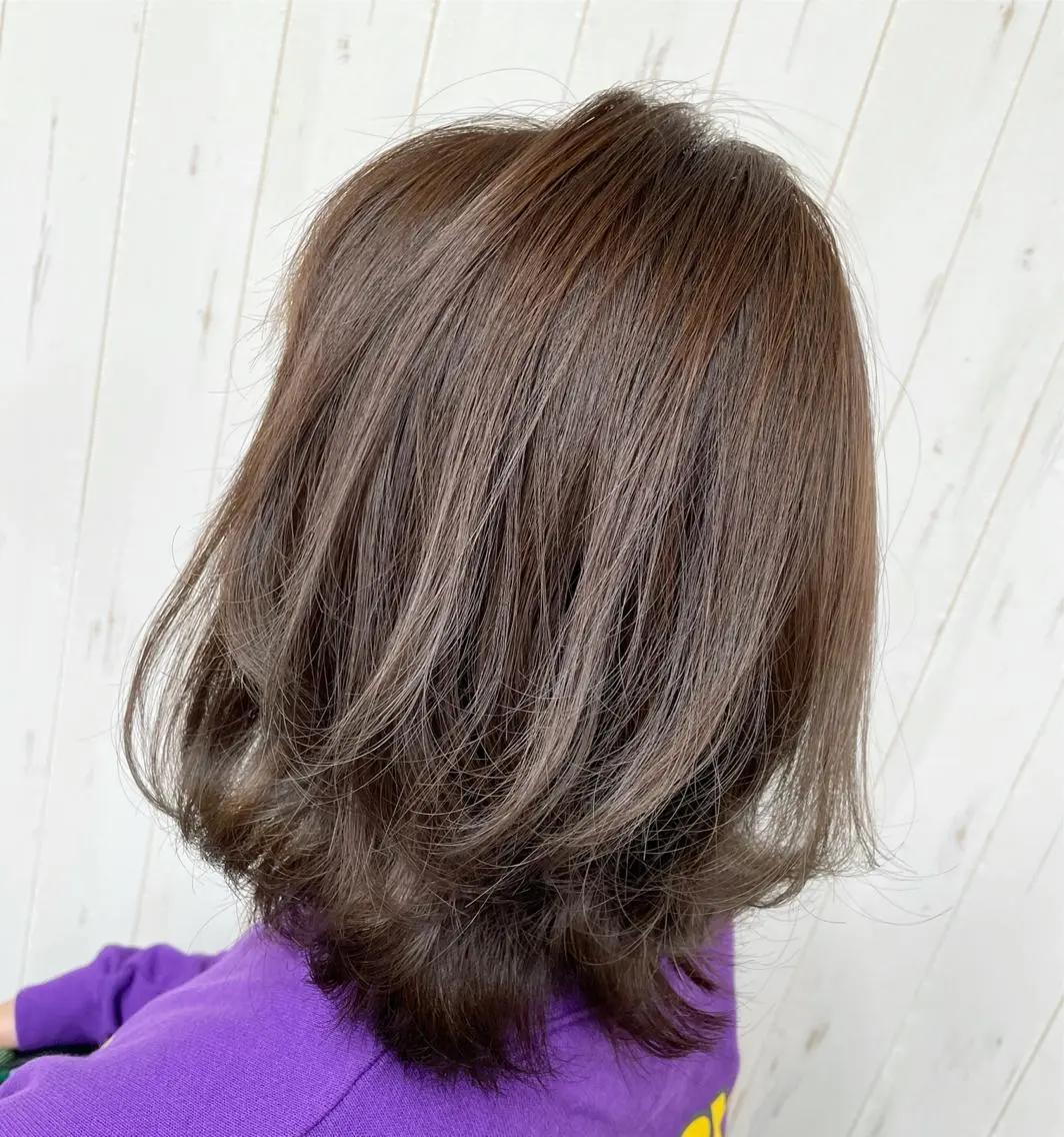 ミディアム カラー グレージュ オリーブグレージュ オリーブグレー AN'TIA小作代表 ⭐︎kazuma⭐︎のヘアスタイル