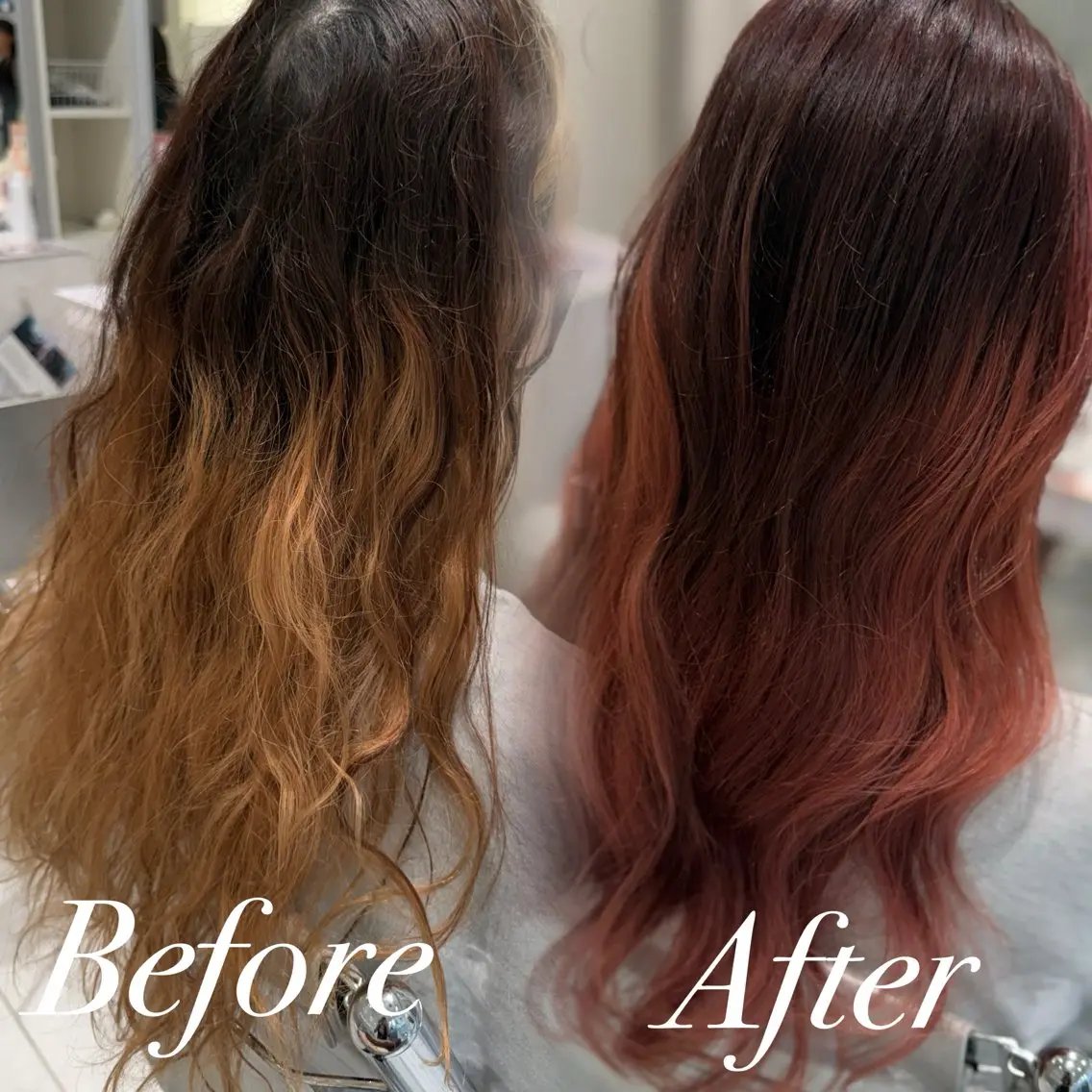 ロング カット ヘアカラー 韓国スタイル🇰🇷 児島葉月のヘアスタイル
