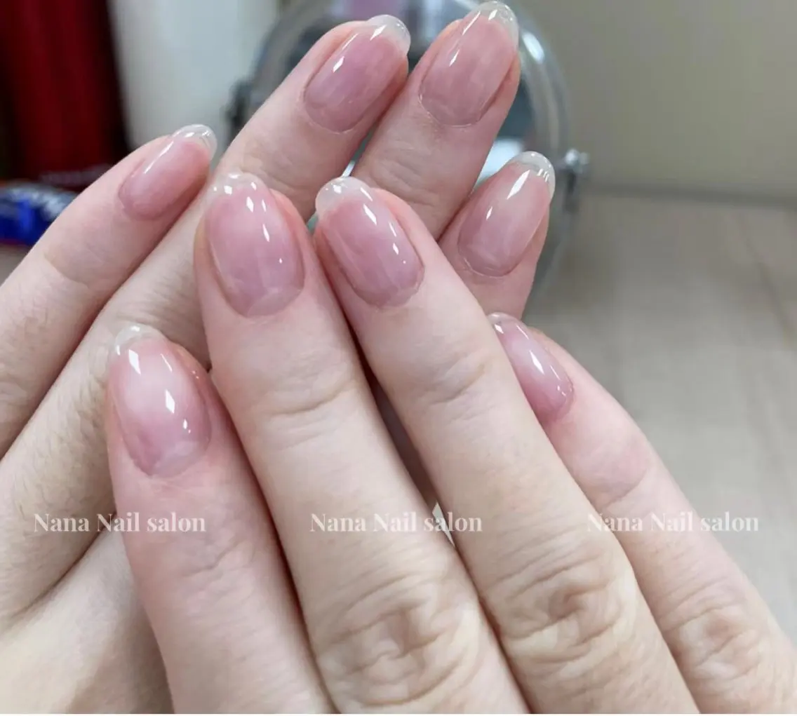 ネイル クリアネイル ジェルネイル ハンドネイル Unicorn Nail原宿表参道のネイルデザイン