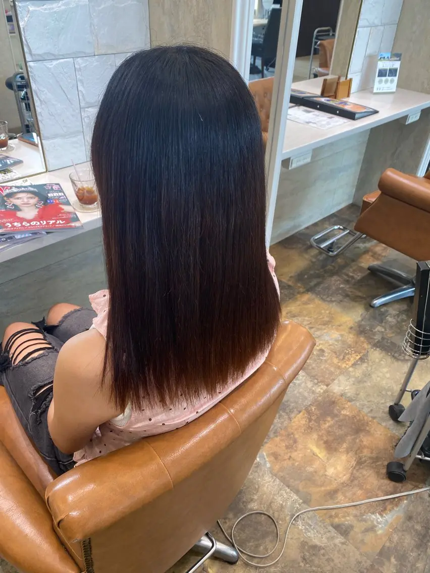 セミロング ママ美容師 Tsuchiyaのヘアスタイル