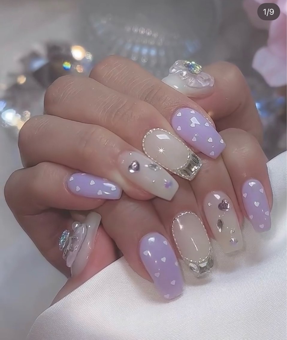 ネイル 長さ出し キラキラネイル 韓国ネイル ロングネイル 持ち込み MONE PINK  NAILのネイルデザイン