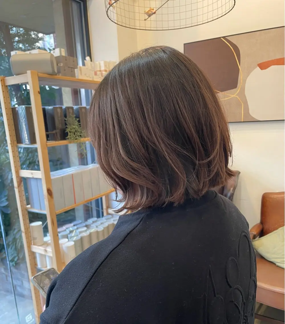 ショート 切りっぱなしボブ ボブ 丹 優菜のヘアスタイル