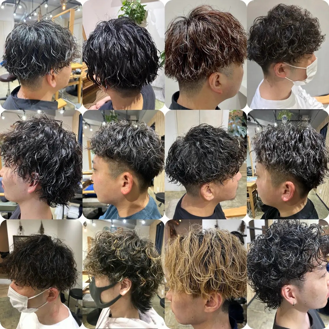 【ミニモ特別価格✨】平日限定★似合わせメンズカット+ツイストスパイラルパーマ、波巻きパーマ(スタイリング込み)の写真