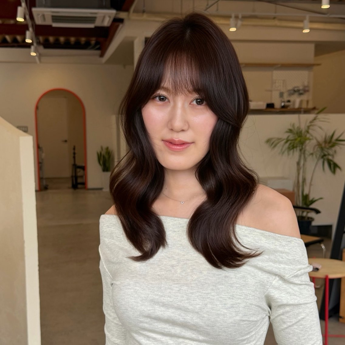 ロング カット ヘアカラー トリートメント 💖【トレンドスタ イル】Rena💖のヘアスタイル