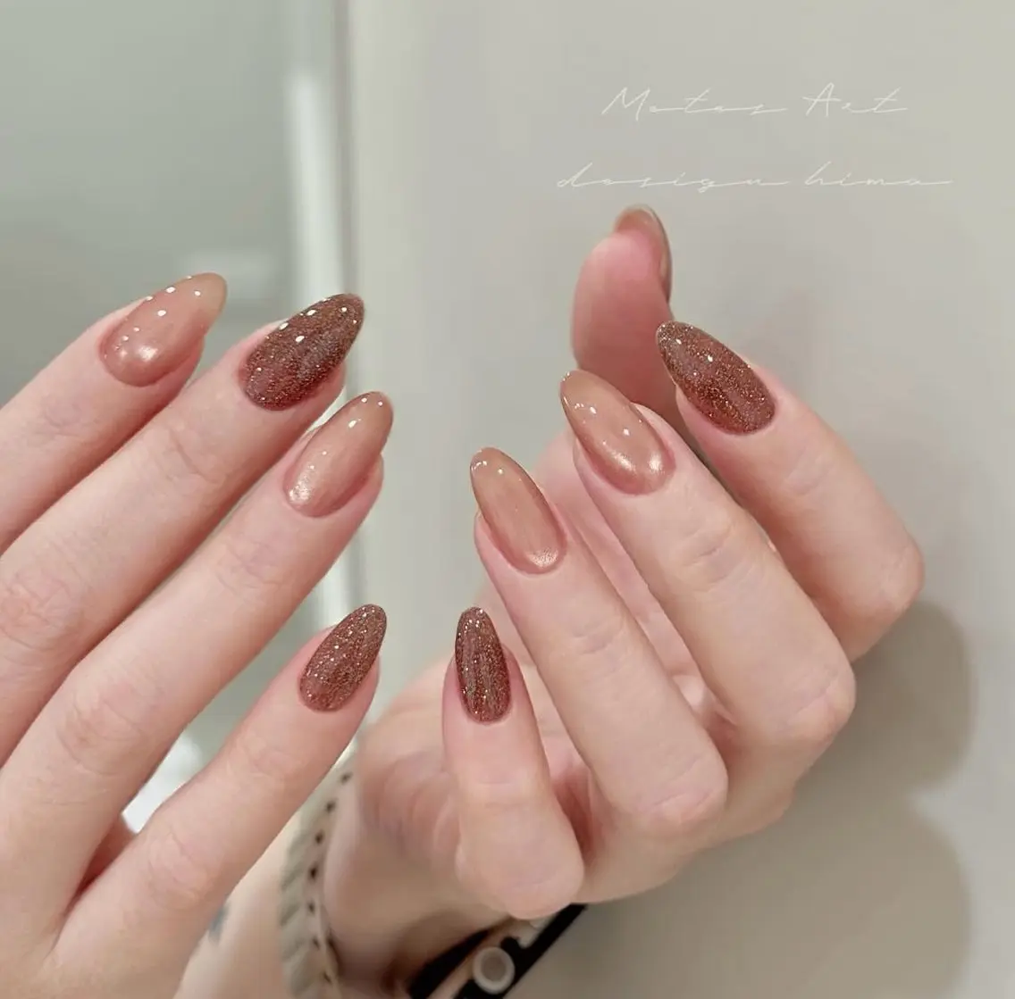 ネイル 持ち込み シンプルネイル ハンドネイル JISOO ANA.CHUOのネイルデザイン