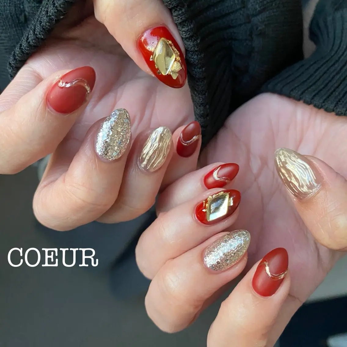ネイル ハンドネイル COEUR✴︎ yukikaのネイルデザイン