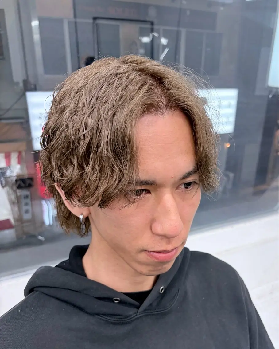 カラー パーマ メンズ カット パーマ 👑メンズ/パーマ/ 小島桐弥👑のヘアスタイル