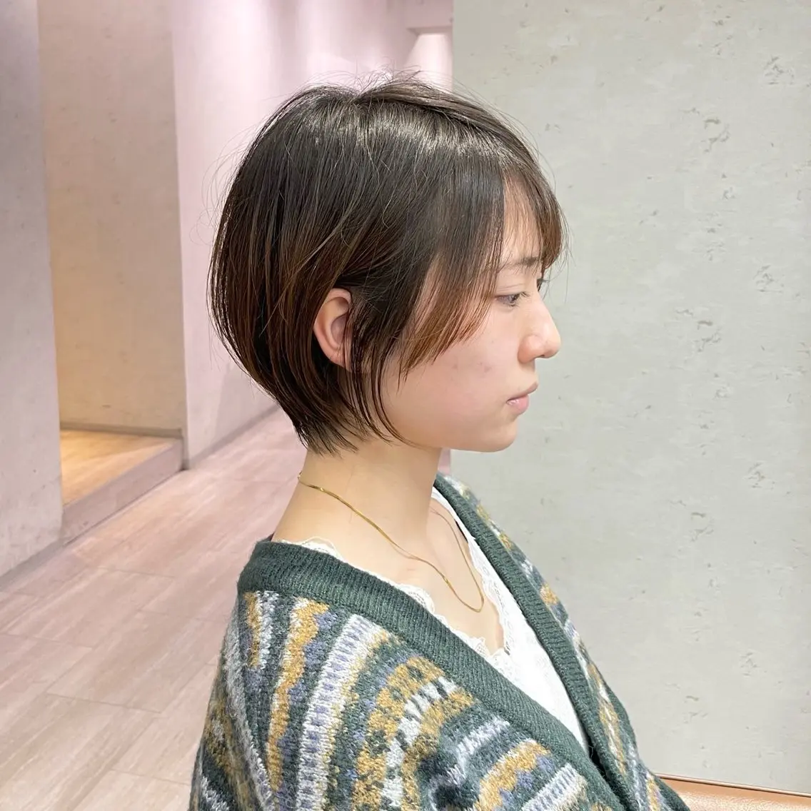ショート 丸みショート ショートヘア メンズ特化 刈り上げない/金井のヘアスタイル