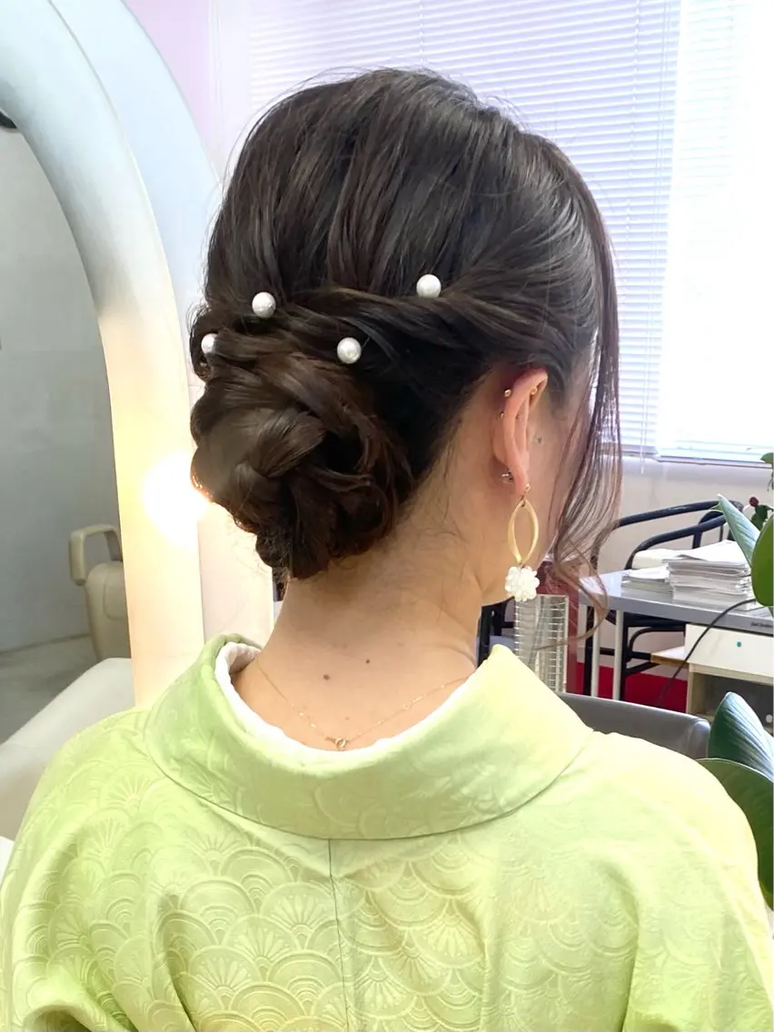 ロング ヘアセット 武田 悠生乃のヘアスタイル