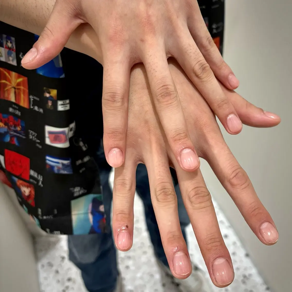 ネイル マグネットネイル メンズネイル ニュアンスネイル ワンカラーネイル シンプルネイル ハンドネイル あいり/ NailLife金山のネイルデザイン