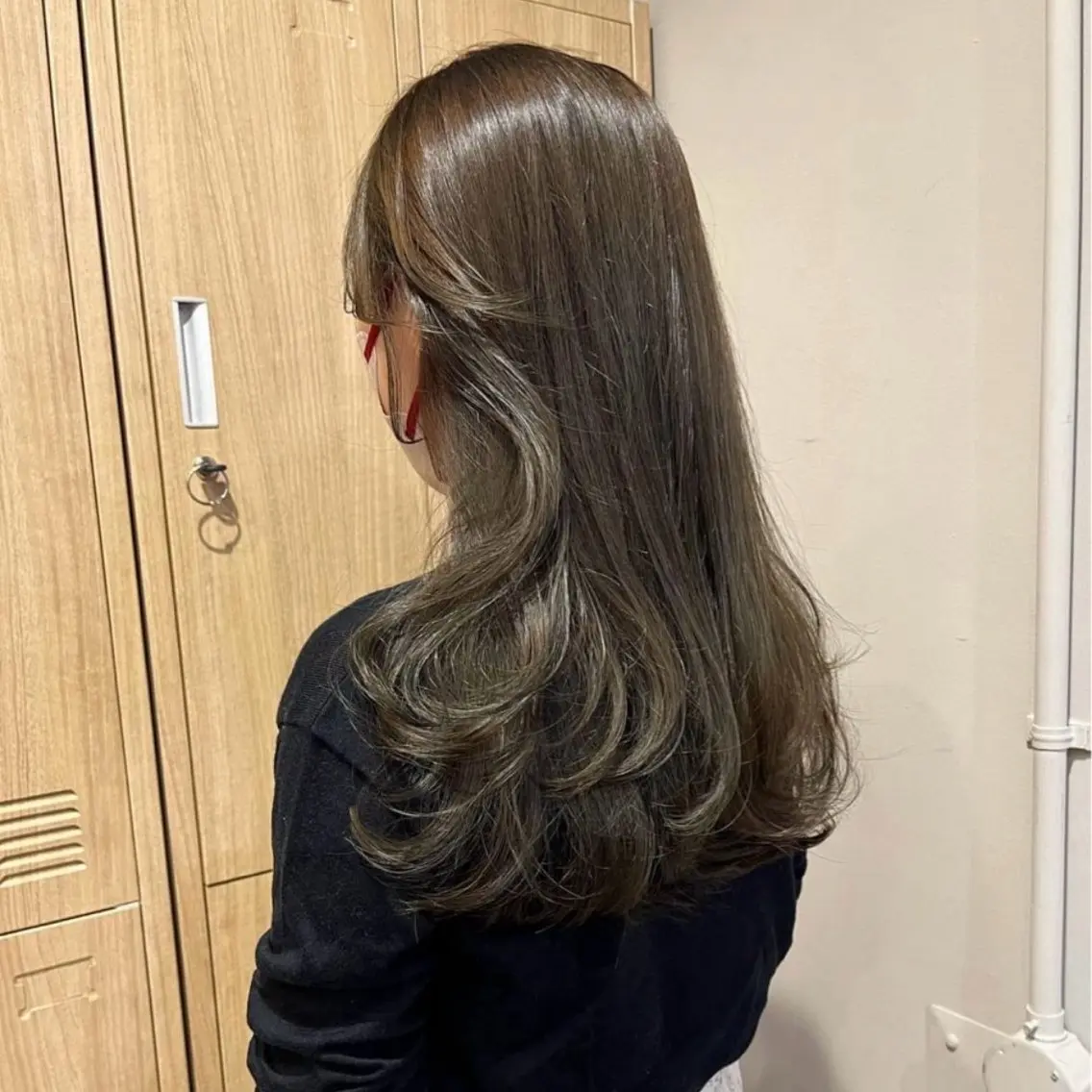 カラー オリーブ🎶アッシュ グレージュちひろ🧸のヘアスタイル