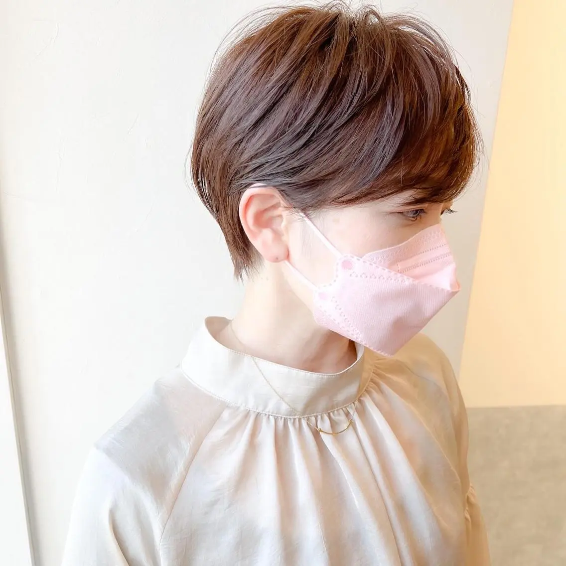 ショート カット パーマ コテ巻き風パーマ /志村大成のヘアスタイル