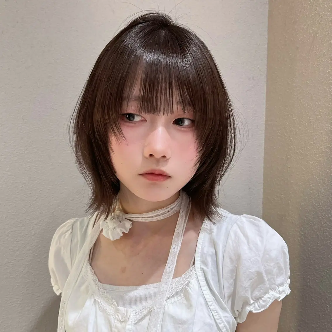ショート カラー 似合わせカット カット ヘアカラー トリートメント レイヤー/髪質改善 Lond ambreのヘアスタイル