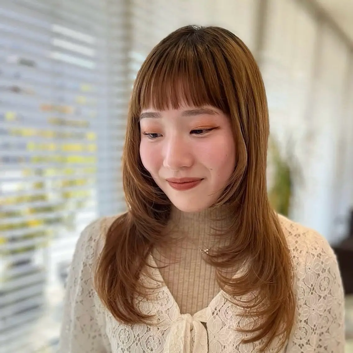 カラー ヘアカラー 塚原 怜音のヘアスタイル