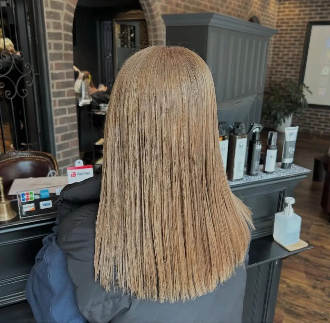 ロング カラー ヘアアレンジ ヘアカラー トリートメント Rina🌷 ダメージレスカラーのヘアスタイル