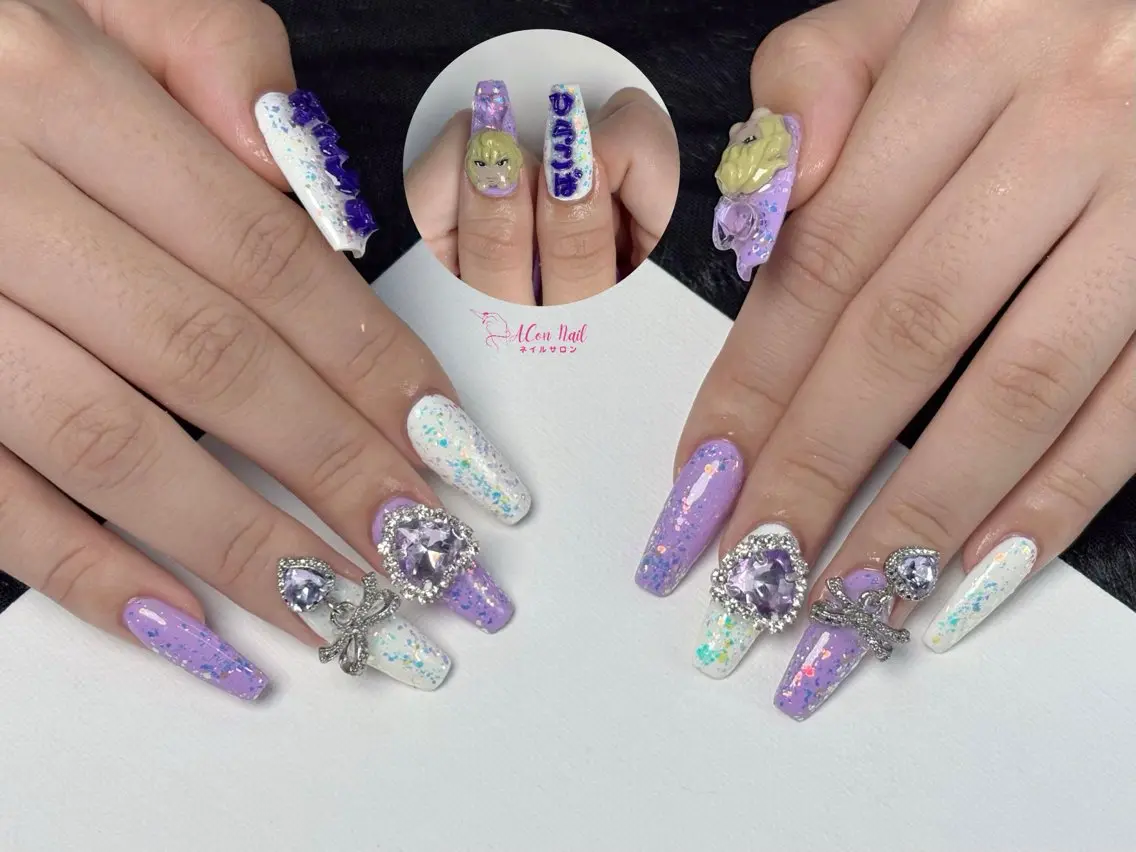 ネイル 桜ネイル 長さ出し フラワーネイル フレンチネイル ジェルネイル ハンドネイル ACon NailSalonのネイルデザイン