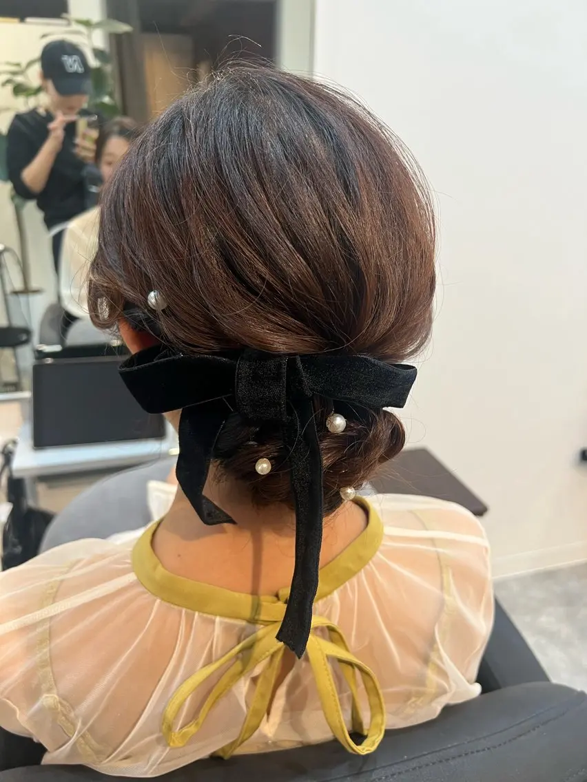 ヘアアレンジ ヘアセット ヘアメイクネイリスト hidemi中目黒のヘアスタイル