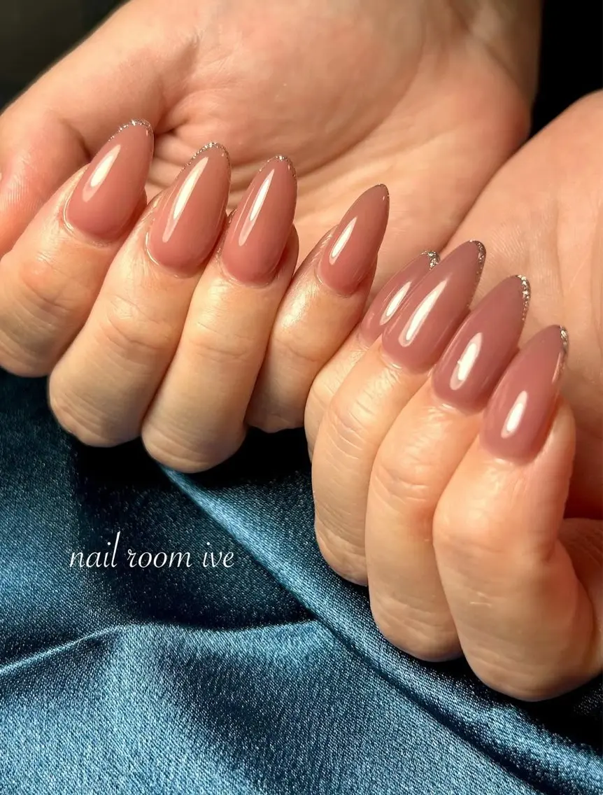ネイル ラメ(グリッター) ワンカラーネイル nail room IVEのネイルデザイン