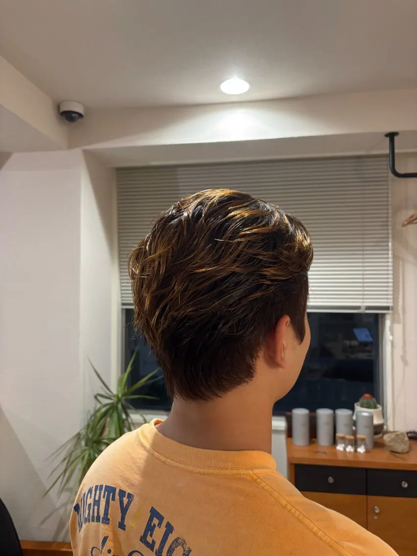 ショート パーマ メンズ メンズパーマ カット パーマ コウベ リクのヘアスタイル