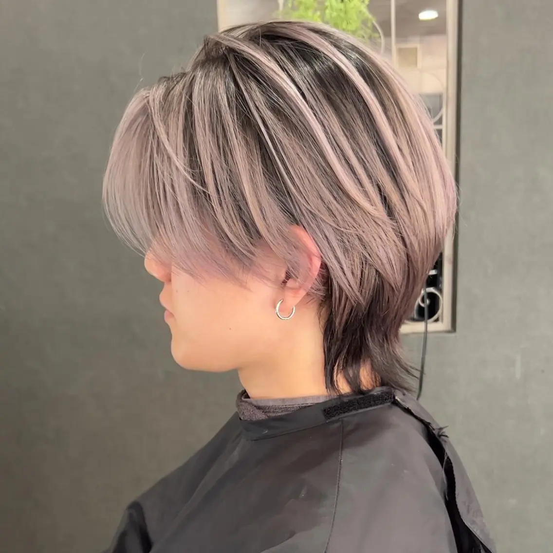 ショート レイヤーカット メンズ縮毛矯正 🎖アジマ リョオのヘアスタイル
