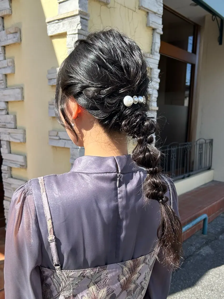 ヘアアレンジ 結婚式・ブライダル 坂本 瑞季 🤍 髪質改善のヘアスタイル