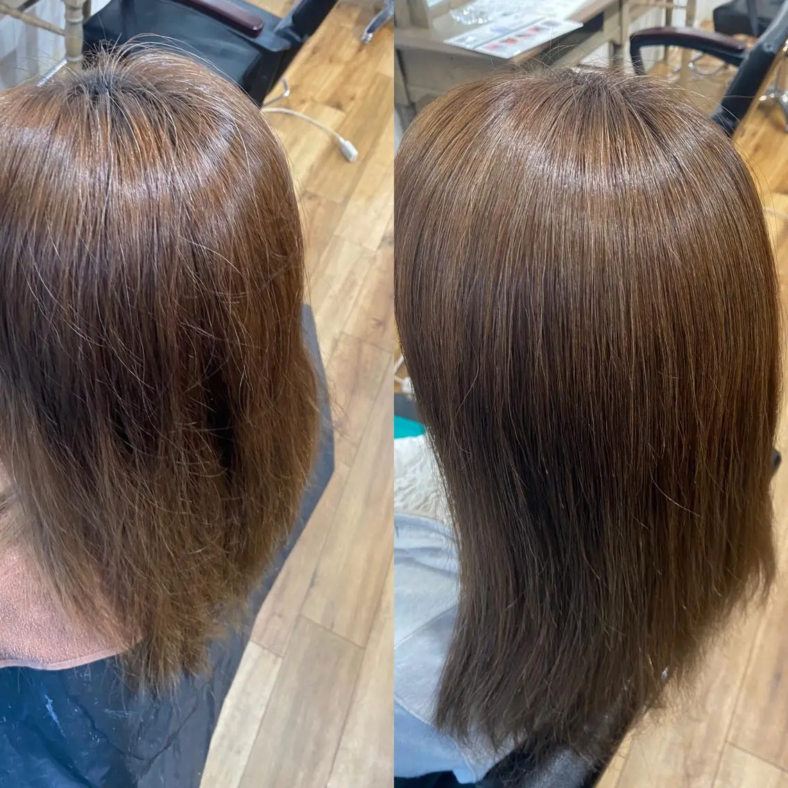 ミディアム カラー アッシュ 透明感カラー ハイライトカラー インナーカラー くびれヘア カット ヘアカラー 夜23時まで予約🉑 reverieあきらのヘアスタイル