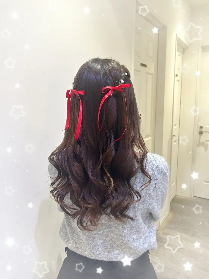 ロング ヘアアレンジ 💖韓国ヘア/ハイト ーン💖mikotoのヘアスタイル