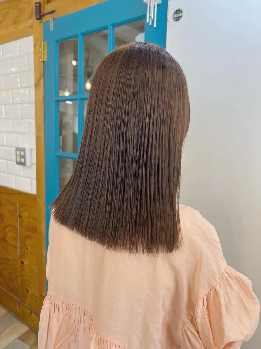 【5/29限定】🍊透明感カラー+カット+3stepトリートメントの写真