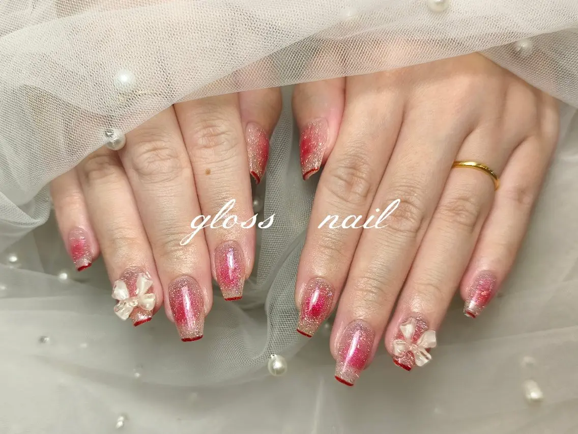 ネイル アヤカ☘️Gloss nailのネイルデザイン