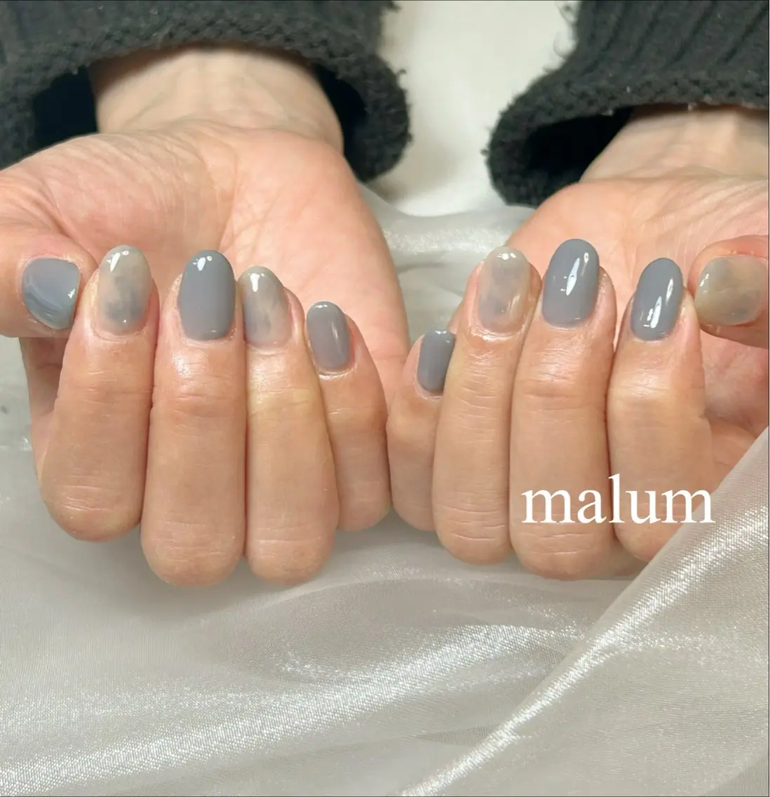 ネイル アートネイル ワンカラーネイル ハンドネイル malum nailのネイルデザイン