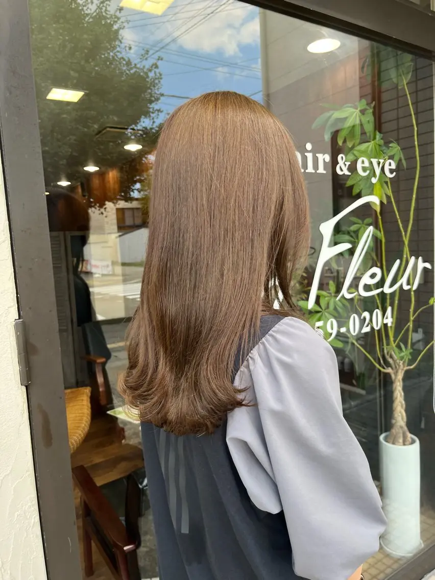 セミロング 立野 希沙のヘアスタイル