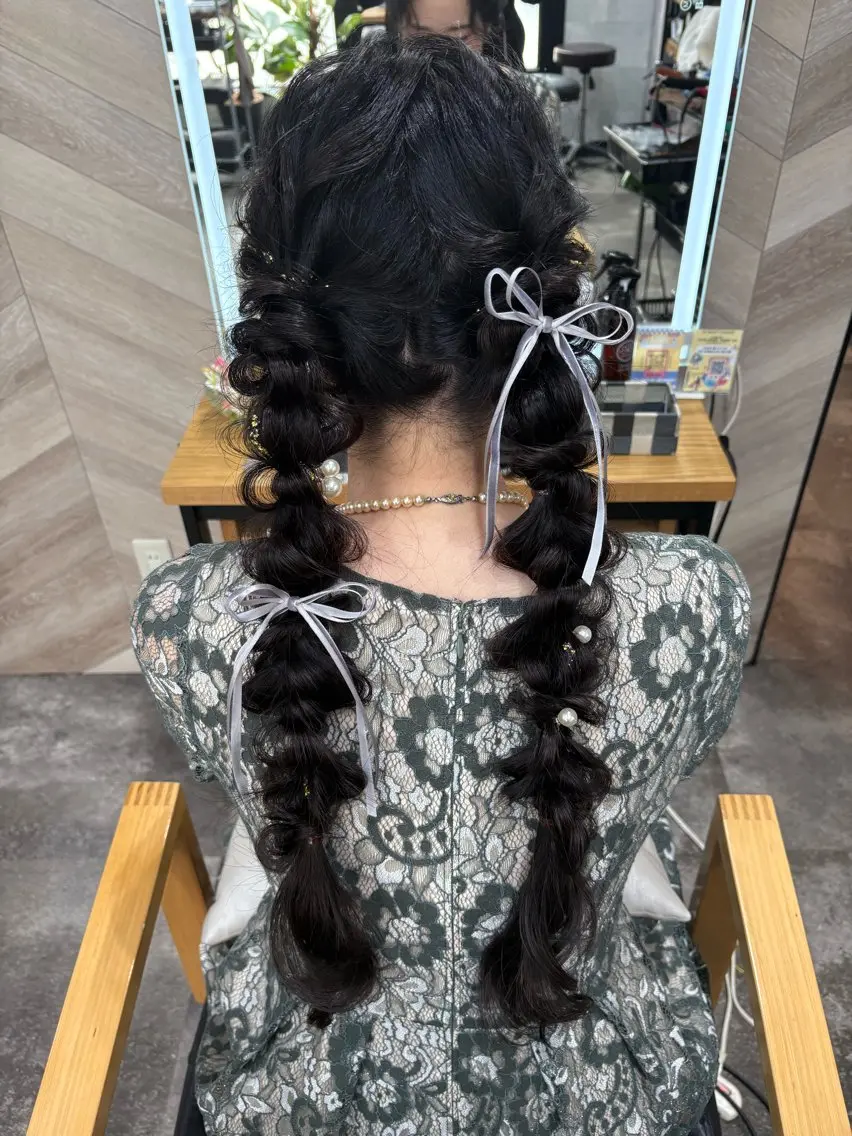 ロング ヘアアレンジ ロング ヘアセット SHANTi 飯塚 ヘアセット/髪質改善のヘアスタイル