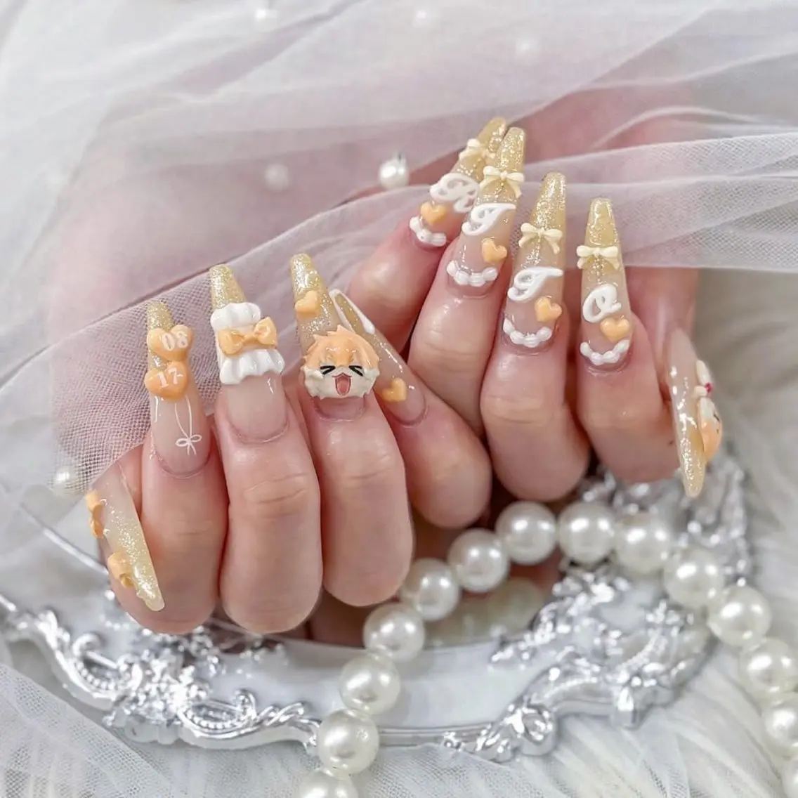 ネイル 長さ出し フレンチネイル グラデーション 韓国ネイル ロングネイル ハンドネイル Josie nail salonのネイルデザイン
