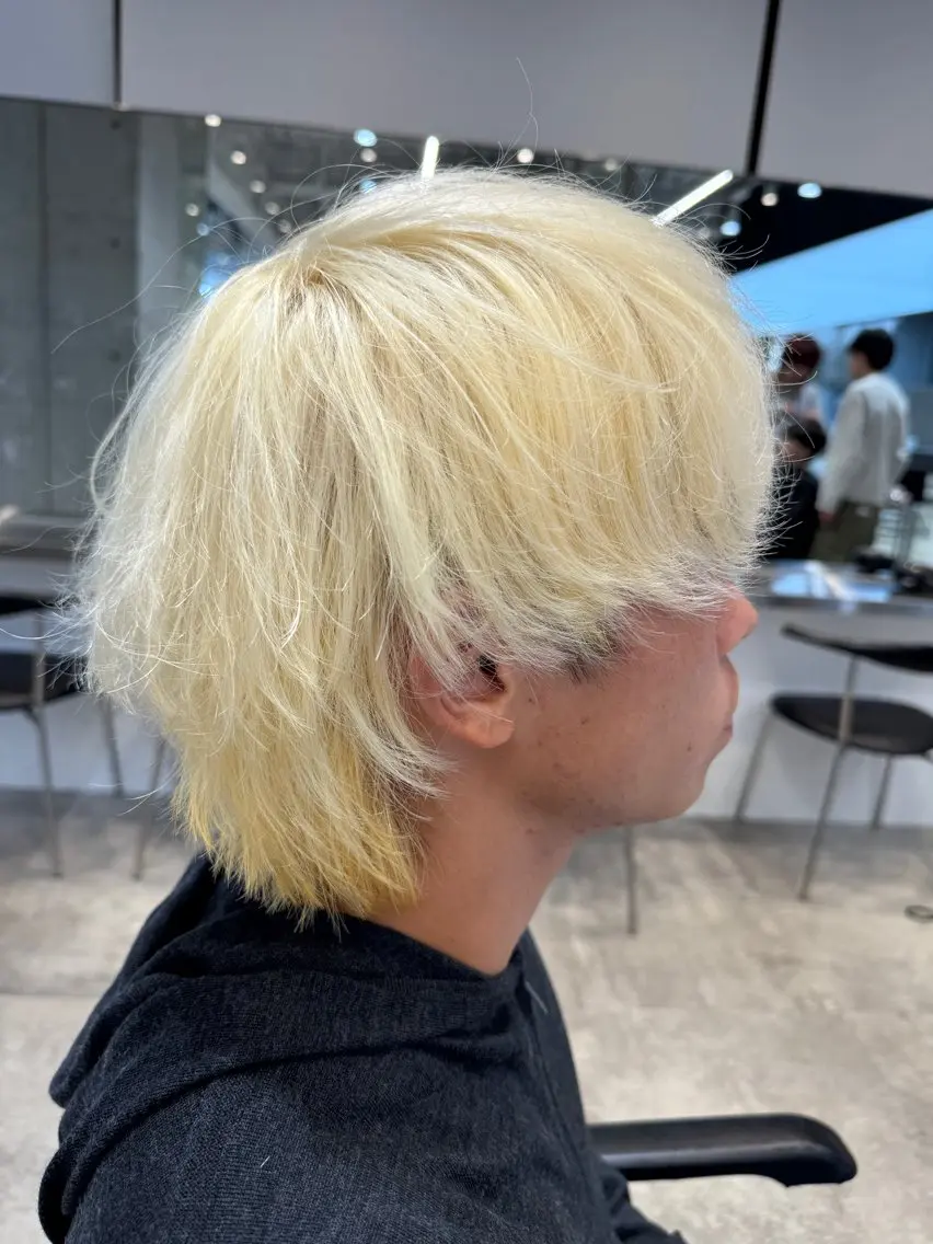 カラー メンズ ヘアカラー fifth park 六反穂 龍介のヘアスタイル
