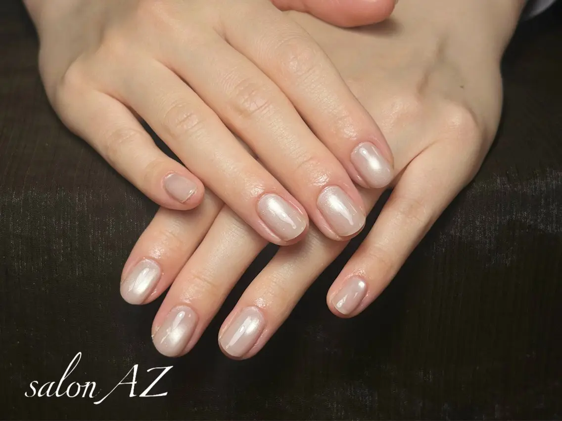 ネイル アートネイル フットネイル フレンチネイル マグネットネイル 持ち込み ハンドネイル salonAZ Miaのネイルデザイン