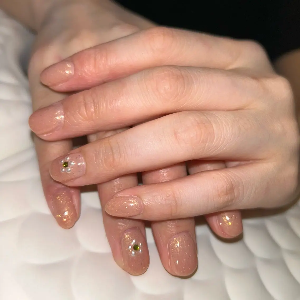 ネイル ストーンネイル Amys nail ハナのネイルデザイン
